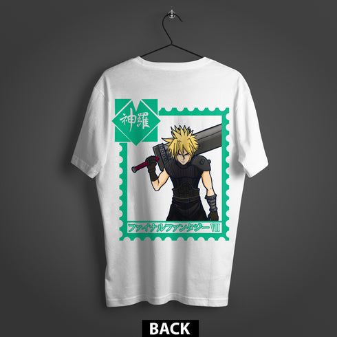 Final Fantasy VII Cloud "The Merc" Premium Oversized Double-Sided T-Shirt